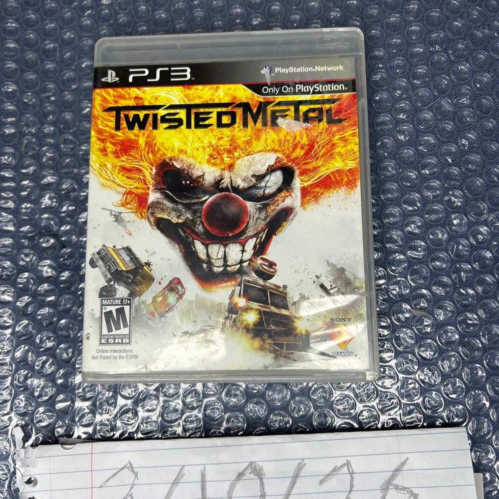 Sony PS3 Twisted Metal - Black, Red, Yellow Cover Art